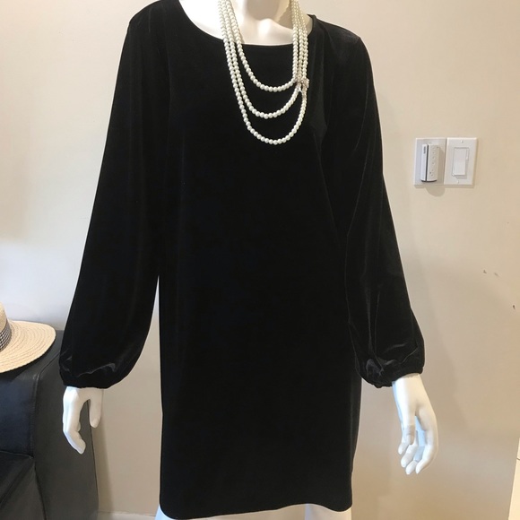 preston & york Women’s velvet dress/black/size XL/NWT - Picture 2 of 9